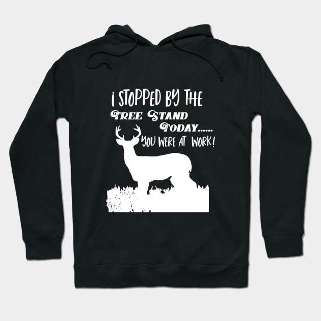 Funny Deer Hunting Tree Stand Quote Hoodie by Outdoor Strong 
